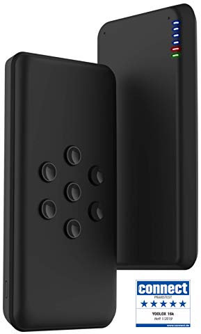 YOOLOX 16k - 2nd Generation - Wireless Powerbank - 16000 mAh, 18W Fast Charge, USB C, kabelloses Laden kompatibel mit iPhone, Samsung, Google Pixel