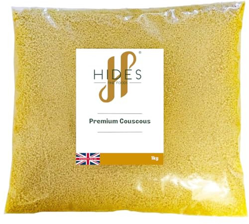 Hides Fine Foods - Premium Couscous 1kg - GMO Free - Suitable for Vegetarians - Soups - Curries - Salads - Carbohydrate - High Fibre - Good Source of Antioxidants