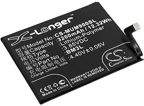 TECHTEK Batterie 3200mAh Compatible avec [Xiaomi] M1902F1A, M1902F1G, M1902F1T, Mi 9 remplace BM3L