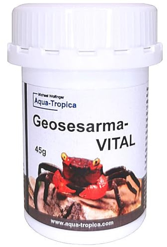 Aqua-Tropica Geosesarma-VITAL - Spezialfutter für Vampirkrabben, 45 g