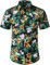 JOGAL Chemise hawaïenne à Manches Courtes en Coton pour, Lys Noirs, S
