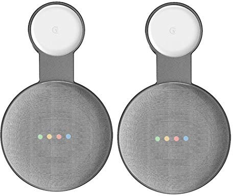 Baaletc Outlet Mural Hanger pour Google Home Mini/Google Nest Mini (2nd Gen) Voice Assistants, Prise Wall Mount Stand Holder pour Home Voice Assistants, Cache la Câble de Home Mini