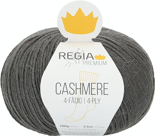 Regia Premium Cashmere, 100G Umbra Grey Handstrickgarne, 9801637-00093, onesize