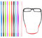 BOBOZHONG Anti-Rutsch Silikon Brillenbänder mit,10 Stück Silikon Brillenband Brillenhalterungen Sport Elastische Brillen Sonnenbrillenkabelhalter für Kinder (10 Farben)