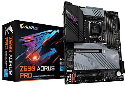 GIGABYTE Z690 AORUS PRO (LGA 1700/Intel Z690/ATX/DDR5/Quad M.2/PCIe 5.0/USB 3.2 Gen2X2 Type-C/WiFi 6/2.5GbE LAN/Gaming Motherboard)
