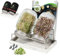 growpowr®Bio Sprossenglas 2er Set-Keimglas 950ml inkl. 2X Abdunklungshüllen, 1x Keramikschale & Anleitung - Rostfreier Edelstahl - Sprossenzucht