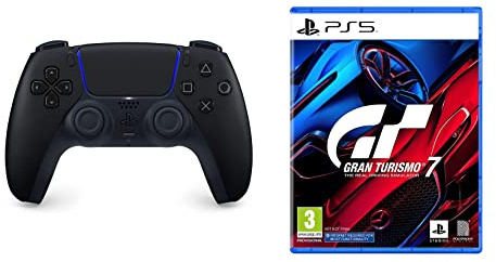 Sony PlayStation 5 - DualSense Wireless Controller Midnight Black + Gran Turismo 7 - Standard Edition
