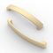 FURNIWARE 10 Pack Cabinet Handles, Hardware Drawer Pulls, Aluminum Kitchen Cabinet Door Handles Pull, Brass-128mm(5 Inch) Hole Center