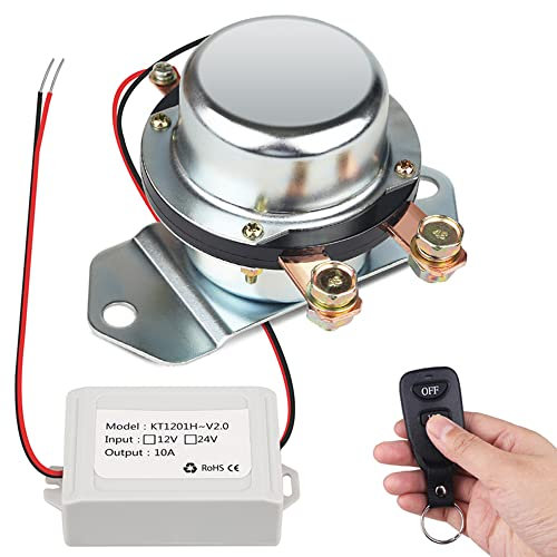 PNNNU Ferngesteuerter Auto LKW Batterie Hauptschalter 12V 24V Auto Bus Yacht Batterie Isolator Trennrelais,24v