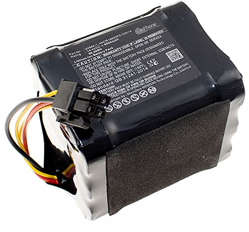 cellePhone Akku Li-Ion kompatibel mit Vorwerk Kobold VR200 (Ersatz für 4NCR18650P2-C001A) - 6000mAh / 14,4V