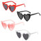 MIVAIUN 4 Stück Herz Sonnenbrille Damen, Vintage Katzenauge Sonnenbrille, Fashion heart Sonnenbrille, Retro Nette Prom-Brille Herren, Vintage Sonnenbrillen Set, UV400