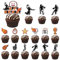 VARACL 32pcs Basketball Cupcake Topper, NBA Star Sports Fan Basketball Backboard Cupcake Picks Babyparty Basketballspieler Thema Sportparty Dekorationen Lieferungen