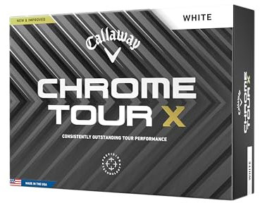 Callaway Golf Chrome Tour X Premium Golfball 2024, Weiß