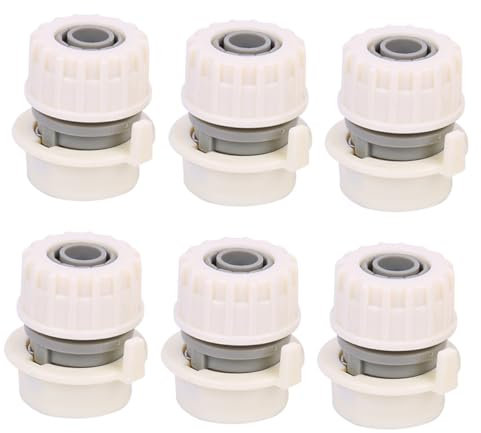OSALADI 6st Wasserhahn-anschluss Waschmaschinenrohrverbinder Wasserhahngelenk Aus Kunststoff Schlauchanschluss Für Küchenarmaturen Wasserhahn Adapter Passend Zu Weiß Gewinde Abs