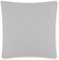 VelvetHome Deluxe Kissenbezug 80x80 cm 1teilig Made in EU Hohe Qualität Kopfkissenbezug mit Reißverschluss 100% Baumwolle Kissenhülle 80x80 Grau Perle