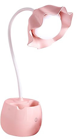 jojofuny Led for Desk Table Lamp Desk Reading Light for Students Study Lamp Desk Light Organizer Decorative Tabletop Lamps Book Holder Desk Lamp USB Desk Lamp Pink Pen Holder Dimming