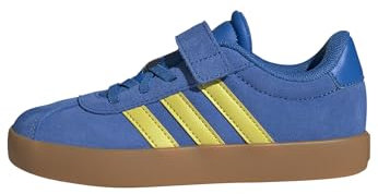 adidas VL Court 3.0 Hook And Loop Shoes Kids, Sneaker Unisex - Bambini e Ragazzi, Bright Royal Pure Sulfur Gum, 35 EU