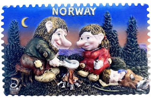 Moiilvcla Norwegen Kühlschrankmagnet Reise Souvenir 3D Kühlschrank Dekoration Magnet Aufkleber Handwerk Kollektion