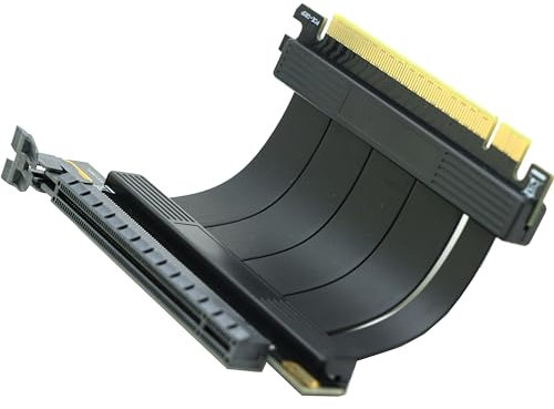 Sintech PCI-E Express X16 Riser-Extender-Karte, PCIe 4.0-Verlängerungskabel, 180-Grad-Kabel, 5 cm, kompatibel mit GPU-Grafikkarte, ST741B5