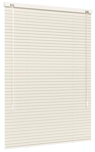 Jalousiescout Lightless Jalousie Aluminiumjalousie, Verdunkelungsrollo, Innovative Verdunkelungstechnik, Sichtschutz, ohne Bohren, 125 x 250 cm (BxH), Beige matt