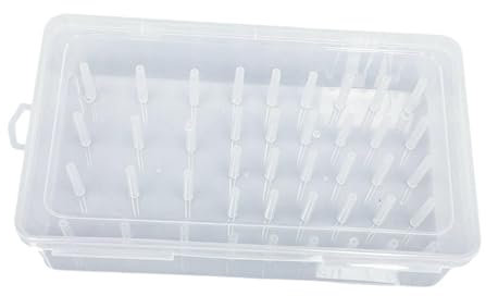 Colcolo Aufbewahrungsbox für Nähgarn, transparente Garnrollenhalter-Organizer-Box, Aufbewahrungskoffer für Näharbeiten, Behälter für Nähgarnrollen, 42 Achse