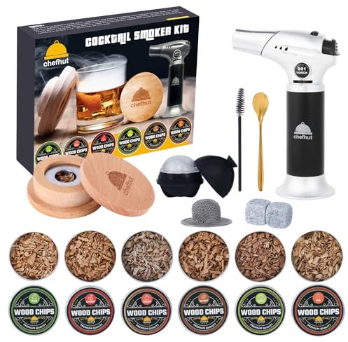 Pistolet à fumer / Kit fumoir cocktail (Kit fumoir cocktail avec lampe de poche)