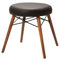 Stuhlmann Stühle - Sitzhocker Roma P1004 - Hocker, Sitzhocker, Schminktisch Hocker mit Holzbeinen