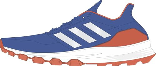 adidas Flexcloud, Scarpe da Hockey Unisex-Adulto, Bright Royal/Zero Metalic/Team Solar Orange, 39 1/3 EU