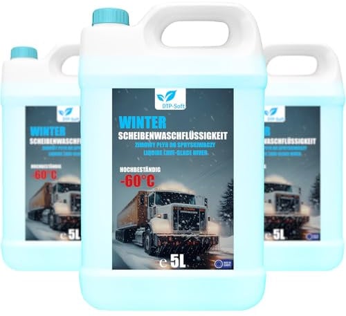 Concentré antigel pour pare-brise 15 litres -60 °C | Antigel concentré pour le lave-glace de voiture | Concentré antigel 15 l