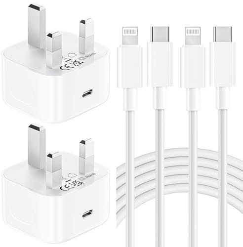 for iPhone Charger Fast Charge [MFi Certified] 2PACK 20W for Apple Charger with 6FT 2.4A USB C to Lightning Cable,Phone Charging for iPhone 14/13/12/11 Pro/Pro Max/XS/XR/SE/8, for iPad Pro