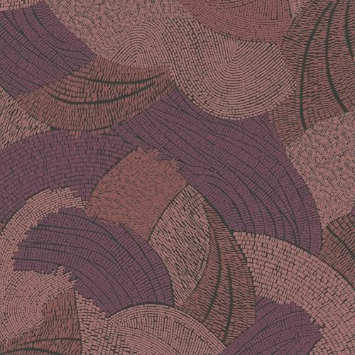 Profhome Abstrakte Tapete 399352-GU Vliestapete rot pastell-violett bordeaux-violett wein-rot 0,53 m x 10,05 m / 5,33 m2