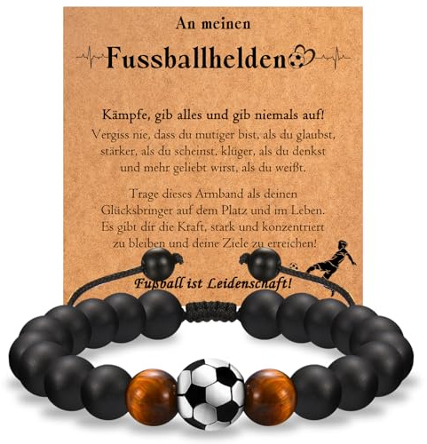 PDTU Fussball Basketball Geschenke Jungen, Fußball Basketball Armband Geschenke für Jungs Junge Kinder Teenager Basketballer Fußballer zum Geburtstag Weihnachten Abschluss Einschulung