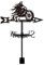 SUPERDANT Girouette de Jardin Exterieur Moto Death God Indicateur de Direction Girouettes du Vent en Métal Instrument de Mesure Installation sur Toit Décoration Noir Deco Jardin Exterieur