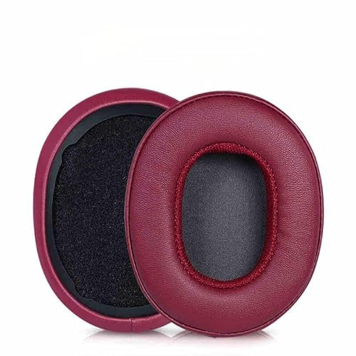 Replacement Earpads Compatible with Skullcandy Crusher Wireless Crusher Evo ANC HESH 3.0 Over-Ear Headphones,Protein Leather Ear Pads Cushion for HESH 3.0,Red