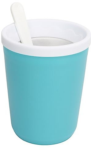 NDNCZDHC 180 ml Slushie Maker Cup, Frozen Magic Squeeze Cups ohne Stecker, DIY Smoothie Stir Cooling Cup mit Löffel, Slushy Cup
