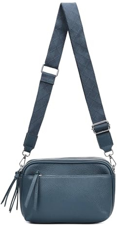 Damen Tasche Cross Over Body Bag Brusttasche Umhängetasche Schultertasche Brieftasche Smartphone Geldtasche Abend Handy Clutch Petrol