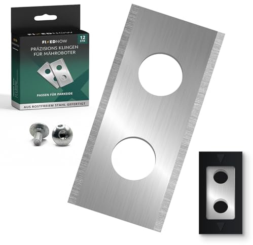 FixedNow 9 x Ersatzmähroboter kompatibel mit Parkside PAMRC 250 A1 City, PMRA 20-Li B2, PMRDA 20‑Li B2, PAMRS 1000 A1, PAMR 500 A1, Ersatzschraubenset