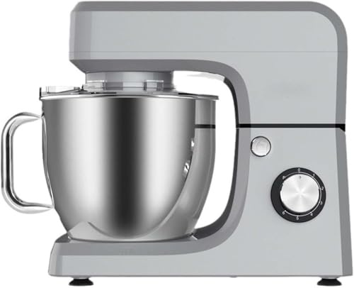 Planetaria Impastatrice 1800W, Macchina Impastatrice Elettrica 10L Acciaio Inox con Frusta, Gancio e Foglia per Pasticceria Domestica, Facile da Pulire | Motore 1800W | Controllo Microcomputer,Grey