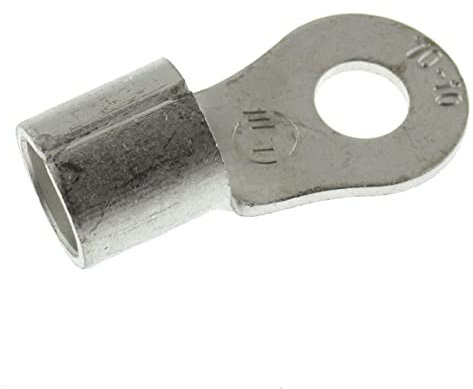 Lumonic 10x Ringkabelschuh 70-95mm² blank | M10 | Kupfer verzinnt | sichere Kabelverbindung ohne Löten | Crimp-Kabelschuh unisoliert | KFZ, Maschinenbau, Wohnmobil, Batterie