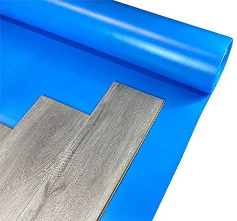 LVT Click Vinyl Flooring Underlay - 10m2 Roll (1m x 10m) - Damp Proof Membrane - Acoustic & Insulation