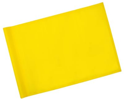 KINGTOP Golf Flag 20x14 Inch - Plain Yellow, 420D Nylon, Tube Inserted - Standard Putting Green Flags for Backyard Practice, Golf Courses, Country Club, 1-Pack