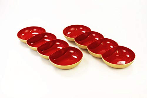 Tupperware Allegra Perle rot Gold Servierschale Servierschalenquartett (2)