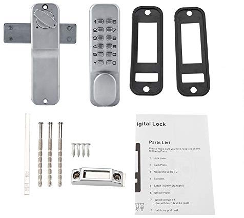 1-11 chiffres code combinaison porte en alliage de zinc porte commode mot de passe serrure de sécurité codéeverrou de sureté a code verrou de sureté a code+verrou porte a code