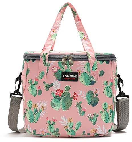 Bolsa Comida Trabajo isotermica Bolsa Termica Porta Alimentos 9L Hermética Plegable Nevera para Adultos Mujer Niñas Trabajo Escuela Playa Camping