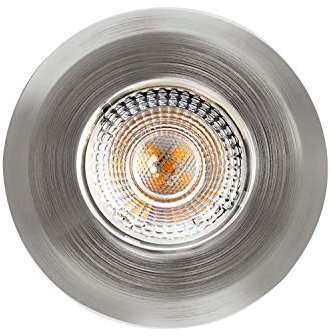 Heitronic 500668 DL7202 LED-Einbauleuchte LED LED fest eingebaut 5 W Nickel