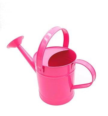 Young gardener | Watering can | Pink | Hold 1.3 litre | Strong metal | Fixed spout