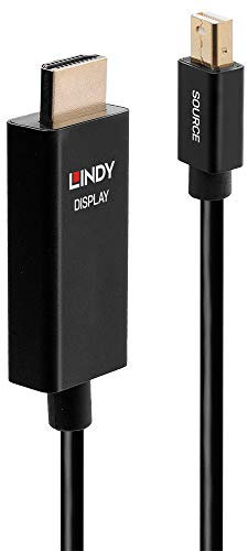 LINDY Cavo attivo da mini DisplayPort a HDMI con HDR, 1 m