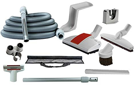 Zentralstaubsauger Zubehör Kit mit Standard Schlauch - für viele Marken und Anbieter geeignet - Länge 8 Meter