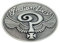 J&C Indische Larry Gürtelschnalle Cowboy Indianer-Motorräder (INLY-011-S) - Metallic, Silber, Western, Modern, 9 x 6,5 x 1,5 cm, Zinklegierung