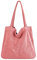 Ulisty Damen Grosse Kapazität Cord Tragetasche Lässig Schultertasche Mode Handtasche Einkaufstasche Tote Tägliche Tasche Rosa